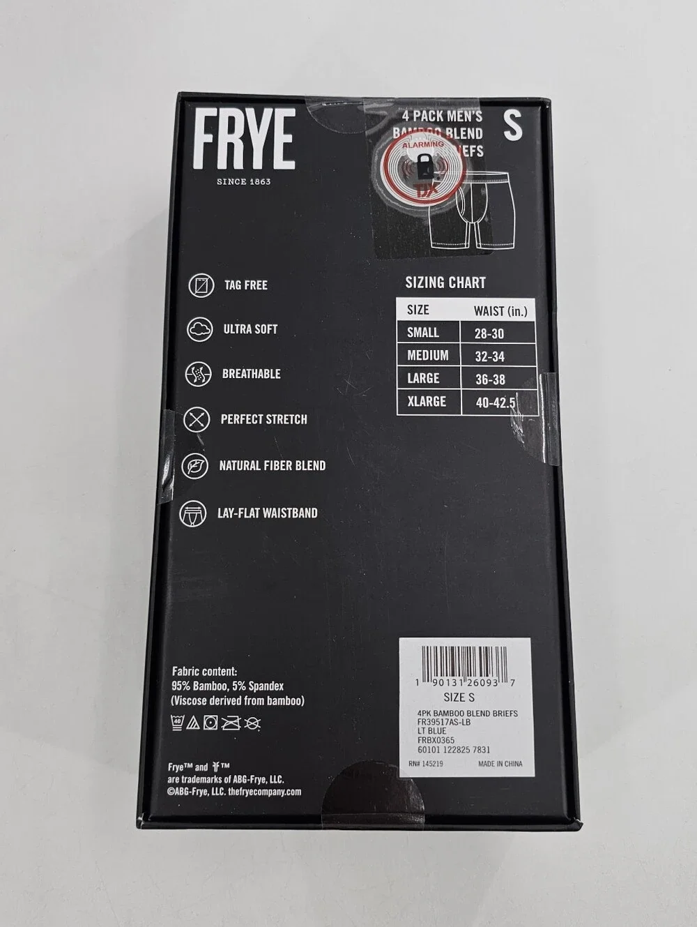 Frye Bamboo Blend Boxer Briefs 4 pack Men's Underwear
